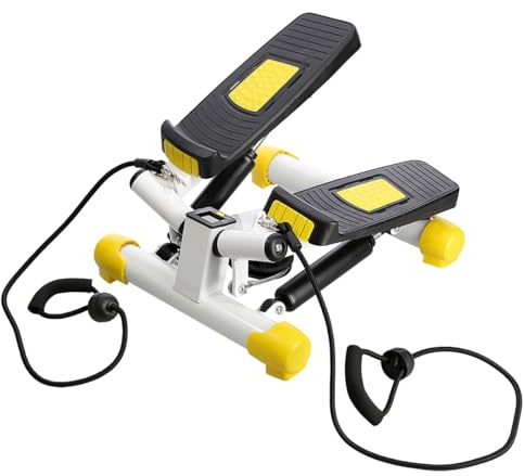 HMS Mini Stepper Mouvement Twist, Couleur Jaune avec élastiques Inclus