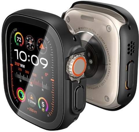 Spigen Thin Fit 360 Case Compatible with Apple Watch Ultra 3/2/1 49mm - Black