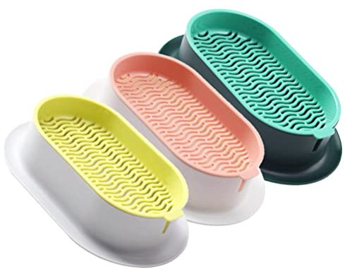 Housoutil Lot De 3 Bacs à Plantes pour Herbe à Chat, Hydroponiques pour Chat Et Chien en Polypropylène, Croissance d'herbe à Chat pour Chats Et Animaux De Compagnie