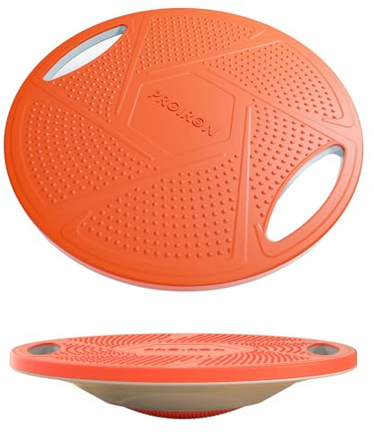 PROIRON Balance Board, Tavola d'equilibrio oscillante in plastica con Superficie Antiscivolo, Tavola d'equilibrio con Maniglie Laterali per Fondo antiscivolo, la palestra e l'allenamento domestico