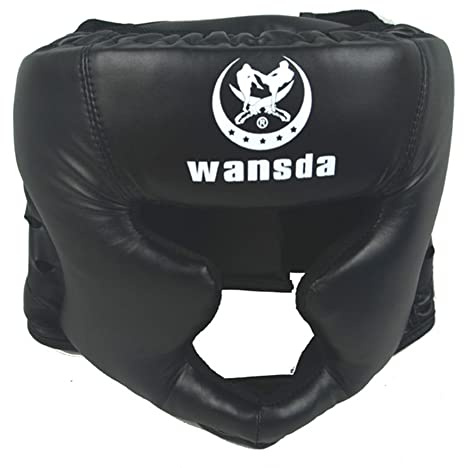 Arrovarp Casque De Boxe MMA Entraînement pour Enfant Et Adulte, Protection Sparring en Cuir Synthétique pour Muay Thai