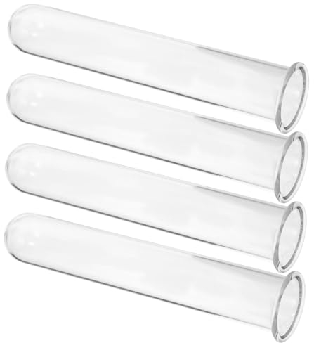 LIFKICH 4 Pièces Vase Tube à Essai Hydroponique Vase en Verre en Verre Pots De Fleurs à Fleurs s à Éprouvette Tubes à Eau pour De Fleur Un Bureau