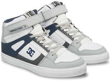 DC Shoes Jungen Pure High-top Ev Sneaker, Dk Grey Black White, 38 EU
