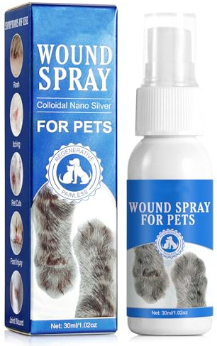 Pansement Liquide pour Plaie Chien,Spray de Guérison des Plaies,Spray de Cicatrisation pour Animaux de Compagnie,Pansement Hémostatique Tous Âges Et Toutes Races 30 ML