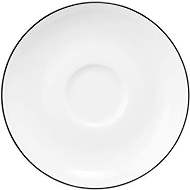 Seltmann Weiden Lido Black Line 001.744522 - Piattino da caffè in porcellana, colore: Nero