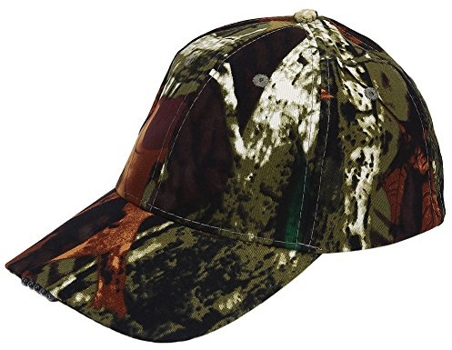 Tbest pello LED pello da Baseball pello Camo/Nero LED pello da Pesca per Uomini/Donne Caccia Pesca Cam Escursionismo Camminare Jogging.(Mimetico)