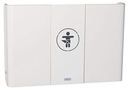 timkid Wandwickeltisch aus Holz in Weiß mit Mittelteil aus Metall KAWAQ, Farbe:Weiß/Weiß