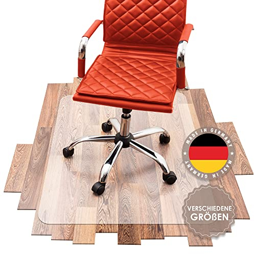 SCHMIEDWERK Bürostuhl Unterlage versch. Größen - Bodenschutzmatte für Schreibtischstuhl Antirutsch in milchweiß | Made in Germany (75x120cm)