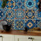TOARTI 24pcs 15cm(6) Mandala Vinyl Wall Tile Stickers for Kitchen, Bathroom & Table, Self-Adhesive Transfers, Mosaic Mexican Spanish Decals