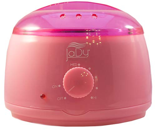 JaDy - Scaldacera Professionale 100W | Termostato Automatico | Compatibile con Cera Brasiliana | Per Vasetti 400ML e 800ML | Design Compatto, Rosa