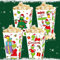 JeVenis 12 pcs scatole di popcorn di natale scatole di popcorn di pan di zenzero forniture per feste di natalebomboniere per feste natalizie