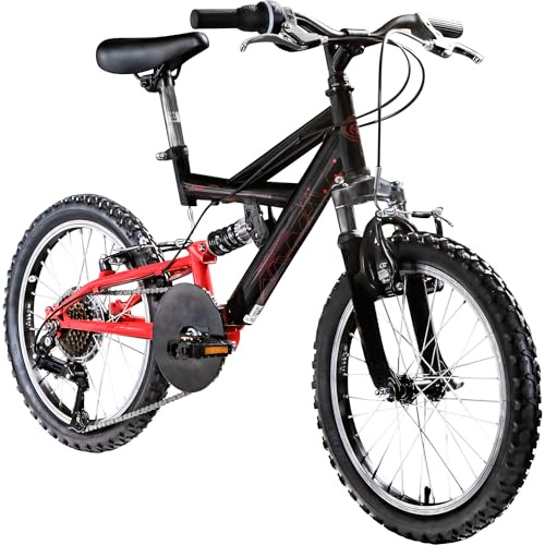Galano FS180 18 Zoll Kinderfahrrad Mountainbike Fully MTB 6 Gänge ab 6 J