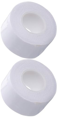 Mobestech 2 Rouleaux de Coussinet Absorbant Adhésif pour Cols de Vêtements et Chapeaux, Accessoire Respirant Anti-Transpiration en Tissu Non Tissé Blanc Plusieurs Styles