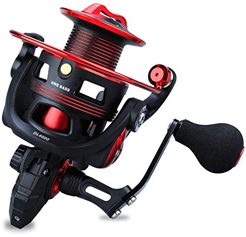 Carrete de pesca One Bass, ligero y giratorio, para agua salada y dulce- DL2000