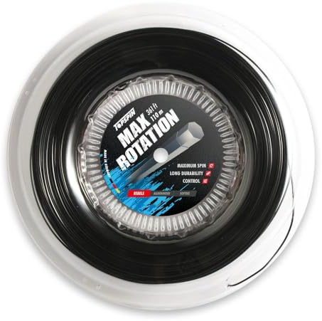 Topspin Tennissaite Max Rotation - 110m 'The Flying High' Tennis-Saite für Hohes Spin-Potenzial, Saitenstärke:1.27 mm