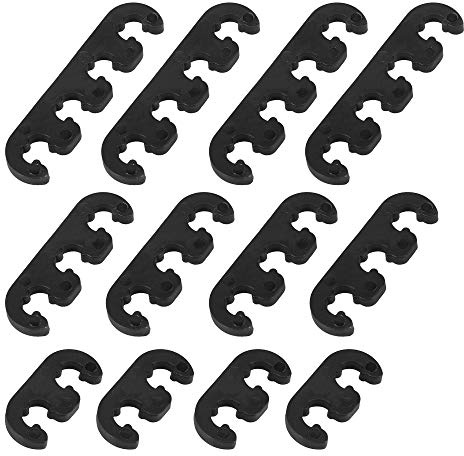 X AUTOHAUX 12pcs 7mm 8mm 8.5mm 8.8mm Car Engine Spark Plug Separators Black