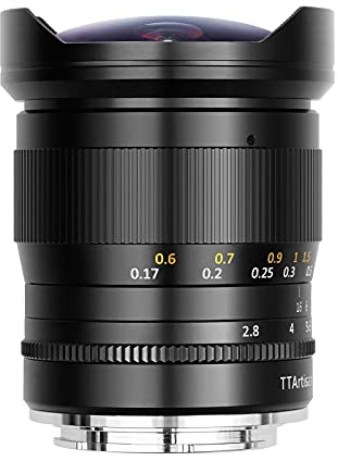TTArtisan 11mm F2.8 Full Frame Ultra-Wide Fisheye Manual Lens for Sony E Mount A7, A7II (A7M2), A7III, (A7M3), A7R, A7RII (A7RM2), A7RIII (A7RM3), A7R