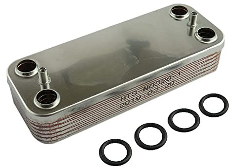 HTS Boiler Heat Exchanger Compatible with VOKERA Linea & PROCOMBI & Compact & Sabre & EXCELL & Maxin & SYNTESI Domestic HOT Water Plate Heat Exchanger with Seals 8036