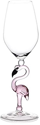 FOMIYES Kreative Flamingo Gläser Martini Becher Glas Geschirr Einzigartige Bar Wein Gläser Stem Weingläser Rosa
