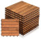 Vigevee Piastrelle Esterno 30 x 30 cm, 11 pezzi Pavimento per Esterno Pavimento Giardino ad Incastro per Patio Terrazza Balcone Piscina 1 m Tagliabile