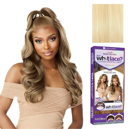 Sensationnel What Lace 13x6 Wigs - GLENNA synthetic wig Cloud 9 with preplucked hairline HD lace - Whatlace GLENNA (613 BLONDE)
