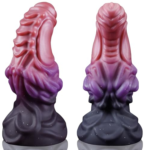 Monster Dildo Analplugs mit 7cm Knot Dildo, Dragon Dildos Erhöhtem Rückenkamm Design Sexspielzeug für Männer Frauen, Silikon Animal Dildo mit Starker Saugnäpfe Anal Dildo Dick