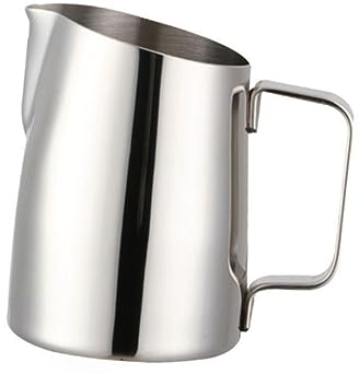 BESTonZON Brocca Fumante Espresso Tazza Per Schiumare Il Caffè Brocca Fumante Da Cucina Coppa Dell'ugello Brocca Per Espresso Brocca Fumante Del Caffè Bricco Per Latte Spazio Metallo