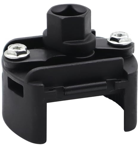 Aoyswuz Chiave Filtro Olio, Rimozione Chiave Filtro 60-80 mm Filtro Regolabile Chiave, 2 Griffe Chiave Filtro Olio per Strumenti con Guida Quadrata da 1/2 Pollici