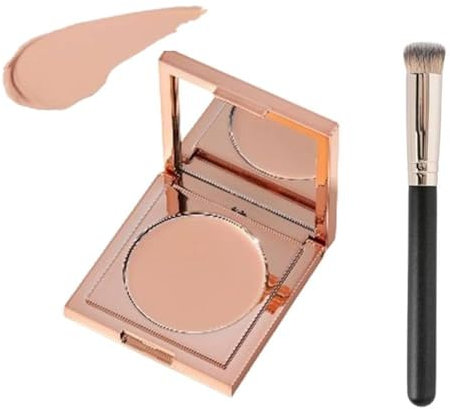 Colored Clay Undereye Corrector, Color Corrector for Dark Circles, Cc Cream Foundation Under Eye Hydrating Concealer, Waterproof and Light Long Lasting Foundation (Light-mediumpeach, 4cm)