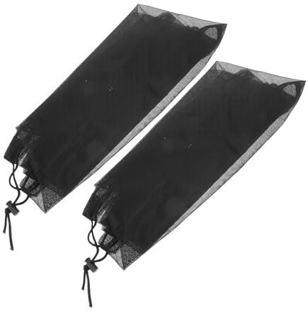 BESPORTBLE 2pcs Rain Barrel Net Cover 95cm Protective Mesh Cover for Rain Barrel Water Collection Barrel Netting Screen with Drawstring Prevents Fall Leaves and Debris for Outdoor