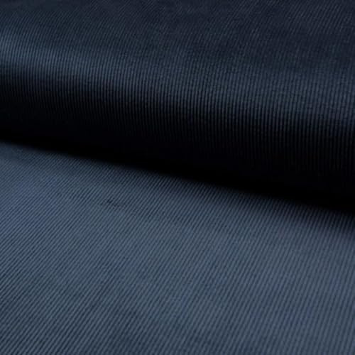 Tissus et Nappes Westeel - manchestertyg - av 50 cm - 7 färger 330g/m2 för möbelgobelänger, bananväskor, klänningar, soffor (marinblå)