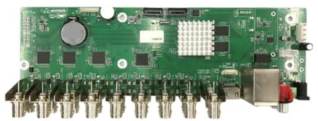 Pqahffowr 16-kanals DVR-kort 1080N videobandspelare DVR NVR huvudmodul stöd Max 14T HDD för övervakningskamera lättanvänd installation