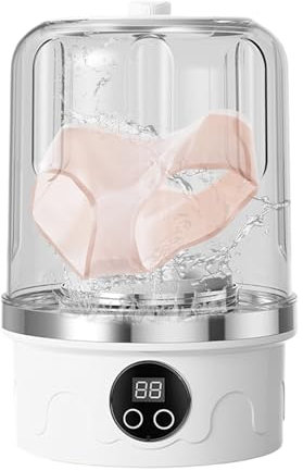 Fierudeng Lave-Linge Portable,Mini Machine à Laver - 3 Modes pour Appartement, Camping, Voyage, Camping-Car et Dortoirs - Lavage Léger, Rapide et Intensif