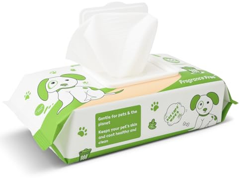 OIRLVCE 100Pcs Pet Wet Wipes, Hypoallergenic, Cleaning and Hydrating