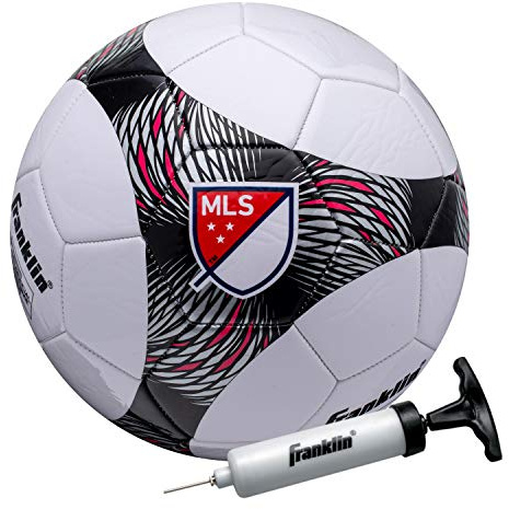 Franklin Sports MLS Pro Vent barn fotboll - storlek 4 ungdom fotboll - mjukt skydd - perfekt för barn och småbarn - luftpump ingår