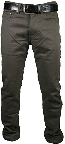 Mastino - Pantalone Uomo Felpato Imbottito Pile Termico Foderato Caldo Inverno Elastico Regular Fit da46 a 64 (50 - Noce)
