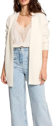 Morgan Gilet long maille duveteuse