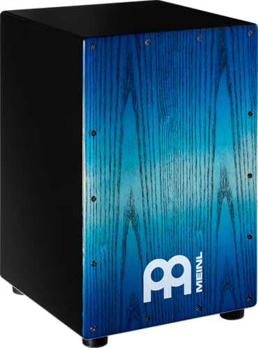 Meinl Percussioni Headliner Cajon Box Drum con rullante e tono basso per musica acustica, non prodotto in Cina, legno di frassino, gioca con le mani, garanzia di 2 anni (MCAJ100BK-PBF)