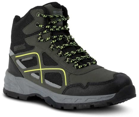 Regatta Mens Vendeavour Lace Up Waterproof Walking Boots wth Hardwearing Threads & Comfortable TECFOAM Insock - Perfect for Outdoors, Hiking, Climbnig & Mountaineering
