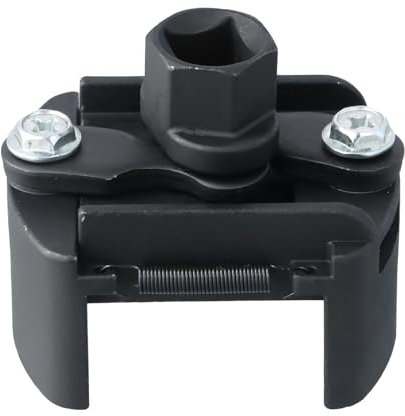 Naseom Clé de Filtre à Huile Universelle 60-80 mm, 12,5 mm (1/2) Réglable - Kit de Démontage pour Voiture et Moto