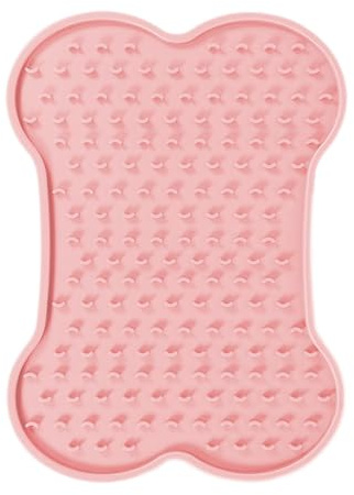 Alfombra de lamer para gatos, alfombra de lamer para perros, alfombra de alimentación para mascotas, alfombra grande para lamer en forma de hueso para perros y gatos, alfombrilla de alimentación lenta