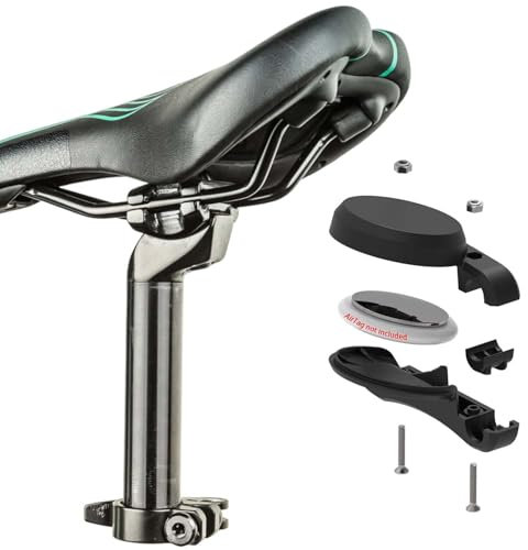 Fahrradhalterung Für AirTag, AirTag Fahrrad Versteck Am Sattel Für Fahrradsattel, GPS Tracker Fahrrad Diebstahl, Rennrad Zubehör Mit Diebstahlschutz Kompatibel Mit Mountainbikes（Not mit GPS Geliefert）