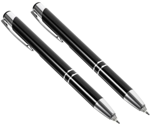 SHINEOFI 2 st metallkulspetspenna multifunktionell kulspetspenna penna hav penna Mark penna robust ljus tryck e för skolan svart