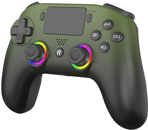 SUBSONIC – Wireless controller for PS5 with programmable paddles and LEDs, vibration and touch function - PS5 Controller Grün
