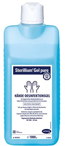 Sterillium Gel Pure 1000ml breites Wirkungsspektrum gegen Bakterien Pilze Viren