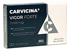 Carvicina Vigor Forte 7.000 mg - 15 capsulas | Maca, tribulus terrestris, Ginseng | Aumento del rendimiento masculino | Potenciador de testosterona