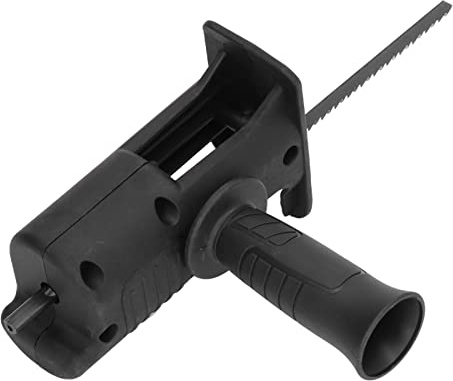 Elektro-Säbelsäge-Kit, Säbelsägen-Befestigungssatz Multifunktions-Säbelsägenadapter mit 3 Sägeblatt für Metall-Holz-Schneide-Stichsägen