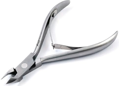Pinza per cuticole, manicure, pedicure, in acciaio inox, circa 10 cm