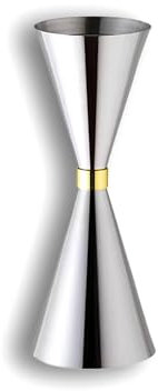 Misurino per cocktail a due estremità, in acciaio inox 304, con marcature di misurazione, 30 ml/60 ml