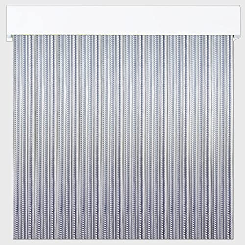 Tenda a strisce in PVC per esterni | Taglio su misura | Anti insetti | Pertoni TENDE (trasparente, altezza 230 x 100 cm (larghezza)